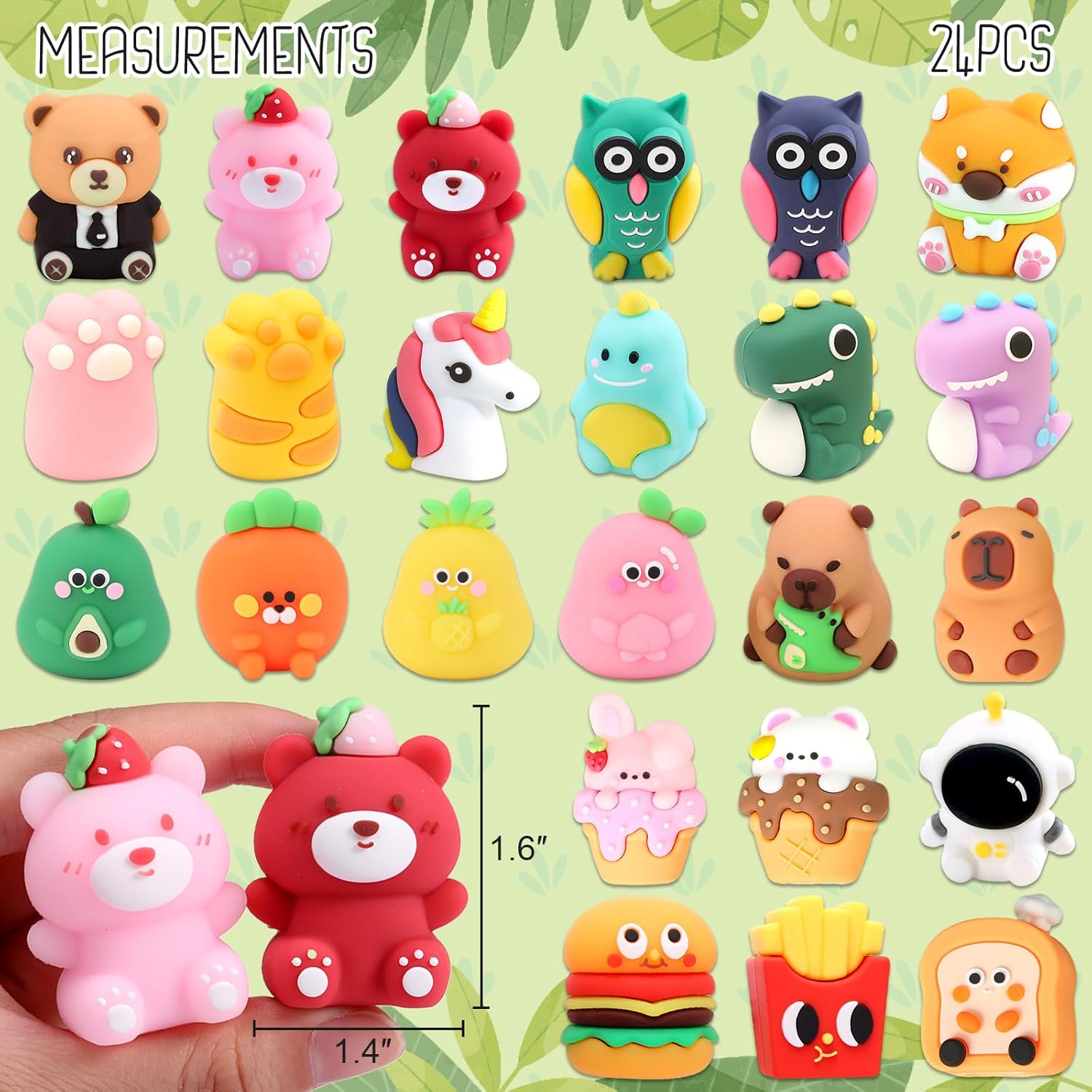 Cute Pencil Sharpener for Kids Handheld Pencil Sharpener for Classroom Bulk Small Pencil Sharpeners for School (24)